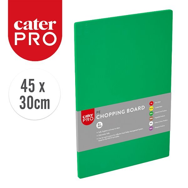 CaterPro PE Chopping Board 45 x 30cm (1 x Sgl) - Honesty Sales