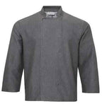 Chef Jacket Long Sleeve Denim Grey and Black - Honesty Sales