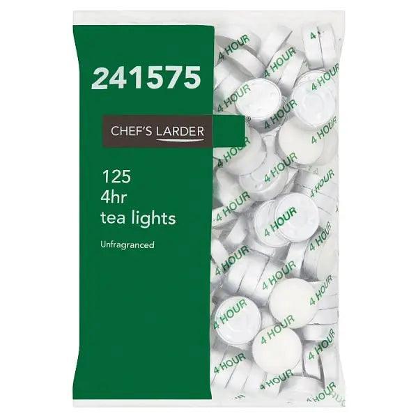Chef's Larder 125 4hr Tea Lights - Honesty Sales