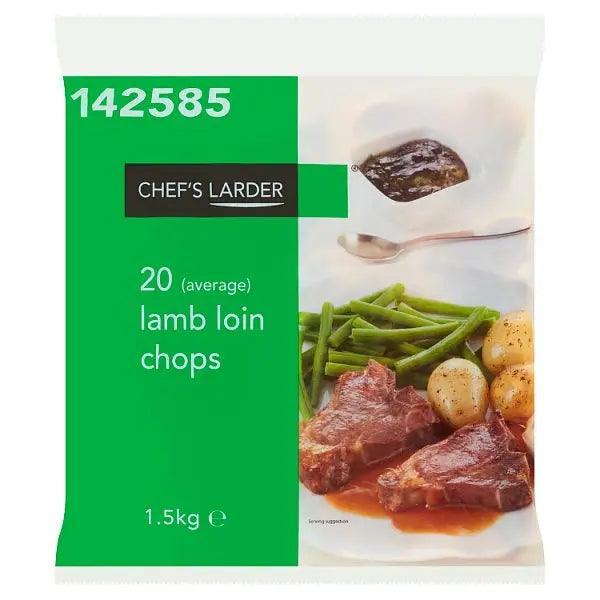 Chef's Larder 20 Lamb Loin Chops 1.5kg - Honesty Sales