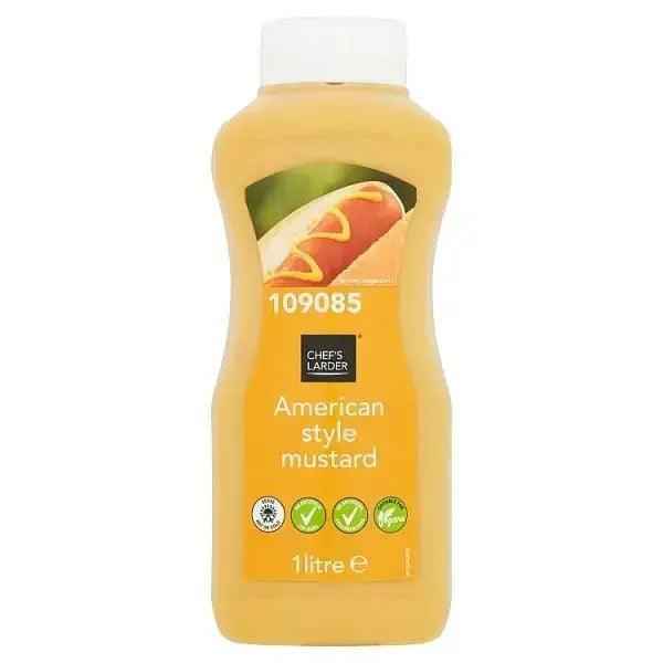 Chef's Larder American Style Mustard 1 Litre - Honesty Sales Main image