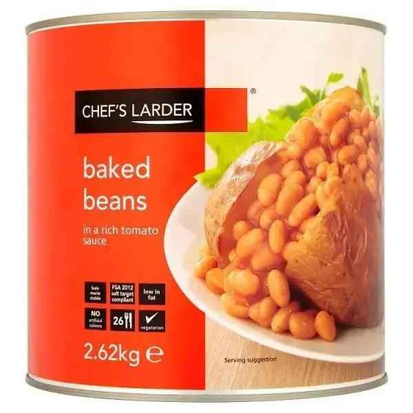 Chef's Larder Baked Beans in a Rich Tomato Sauce 2.62kg - Honesty Sales