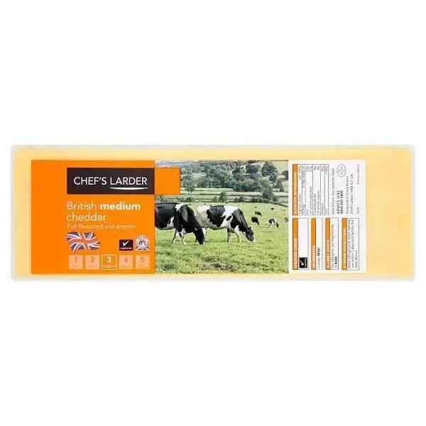 Chef's Larder British Medium Cheddar - Honesty Sales