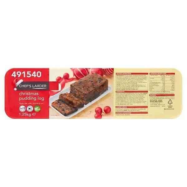 Chef's Larder Christmas Pudding Log 1.25kg - Honesty Sales