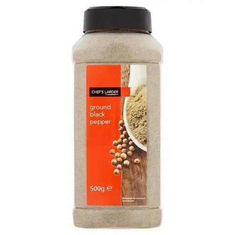 Chef's Larder Ground Black Pepper 500g - Honesty Sales U.K