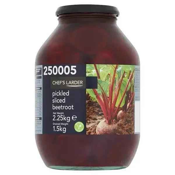 Chef's Larder Pickled Sliced Beetroot 2.25kg (Drained Weight 1.5kg) - Honesty Sales
