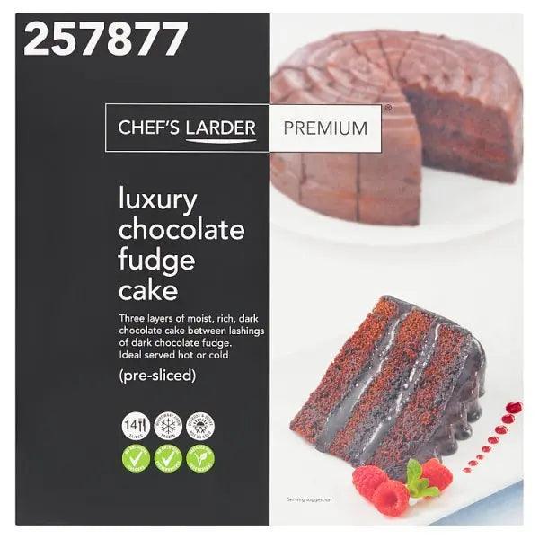 Chef's Larder Premium Luxury Chocolate Fudge Cake - Honesty Sales Main image
