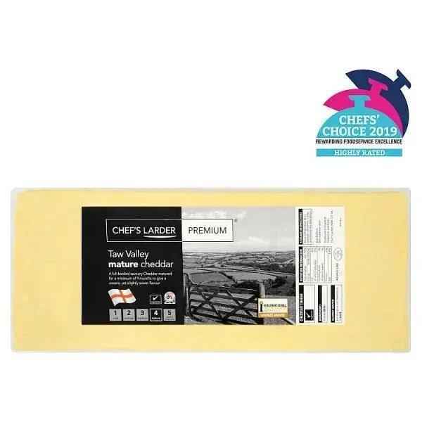 Chef's Larder Premium Taw Valley Mature Cheddar - Honesty Sales