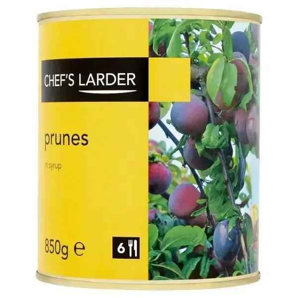 Chef's Larder Prunes in Syrup 850g (Drained Weight 500g) - Honesty Sales