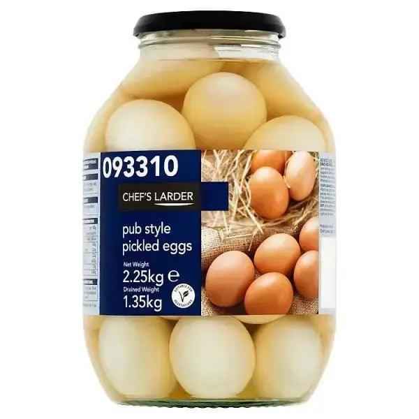 Chef's Larder Pub Style Pickled Eggs 2.25kg (Drained Weight 1.35kg) - Honesty Sales