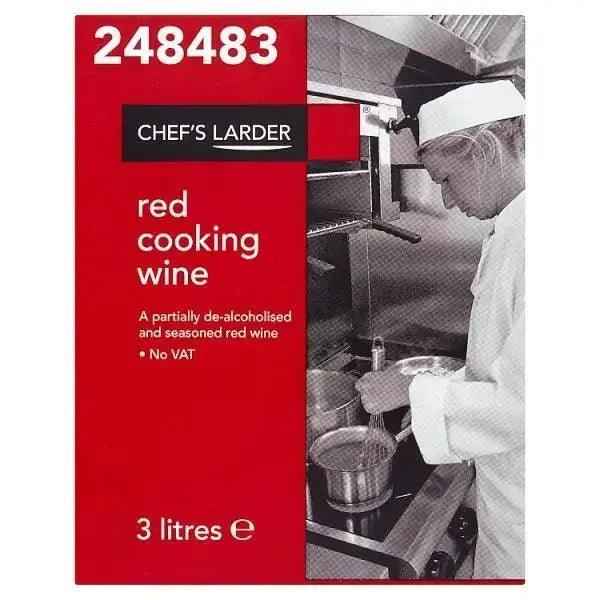Chef's Larder Red Cooking Wine 3 Litres - Honesty Sales