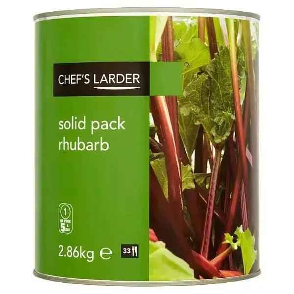 Chef's Larder Solid Pack Rhubarb 2.86kg - Honesty Sales