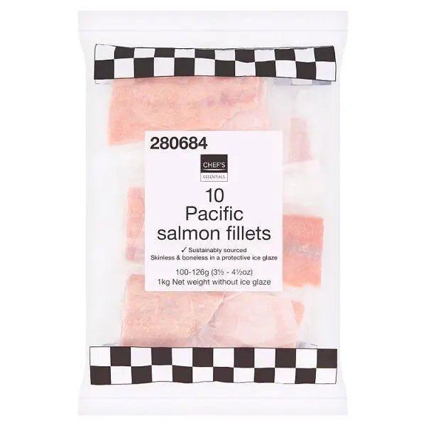 Chef's Essentials 10 Pacific Salmon Fillets 1kg - Honesty Sales