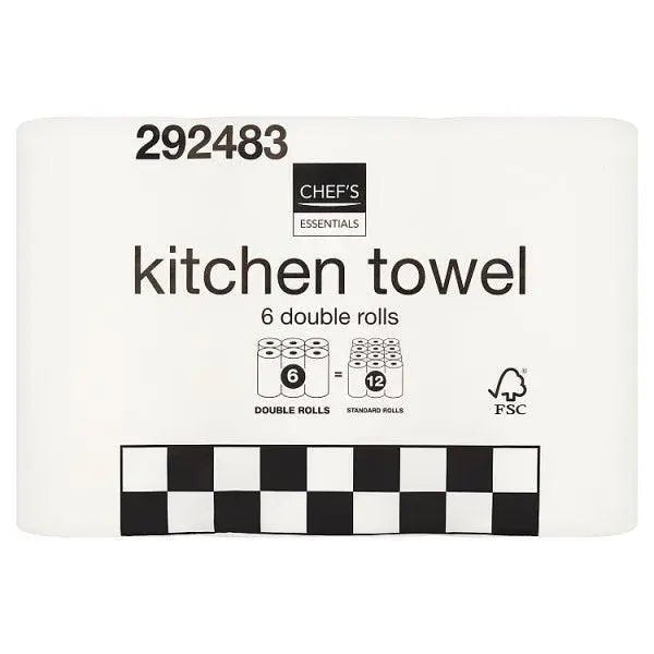 Chef's Essentials 6 Kitchen Towel x 3 - Honesty Sales
