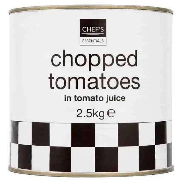 Chef's Essentials Chopped Tomatoes in Tomato Juice 2.5kg - Honesty Sales