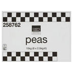 Chefs Essentials Peas 15kg (6 x 2.5kg) - Honesty Sales