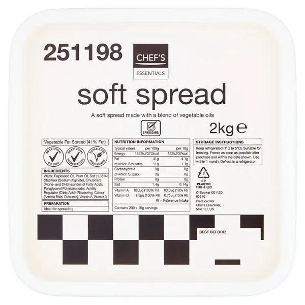 Chefs Essentials Soft Spread 2kg - Honesty Sales Main image