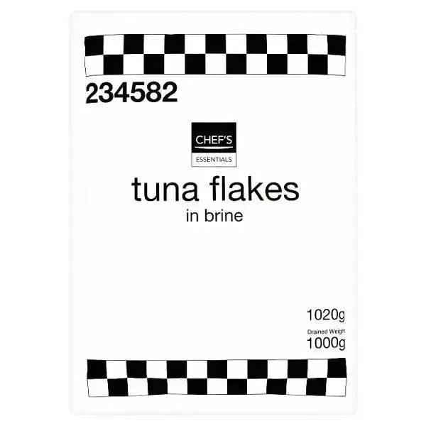 Chef's Essentials Tuna Flakes in Brine 1020g (Drained Weight 1000g) - Honesty Sales