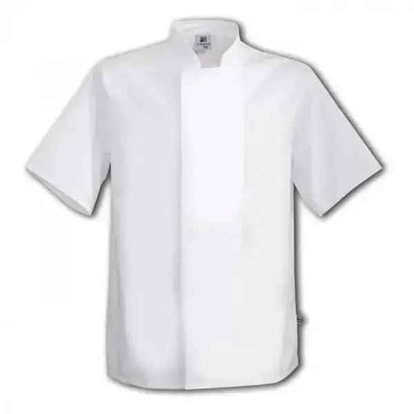 Chefs Jacket Short Sleeve Black, White - Honesty Sales