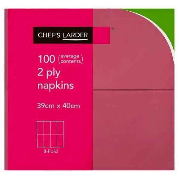 Chefs Larder 100 Napkins Bordeaux 2 Ply Secondary image