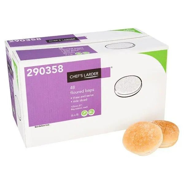 Chefs Larder 48 Floured Baps - Honesty Sales