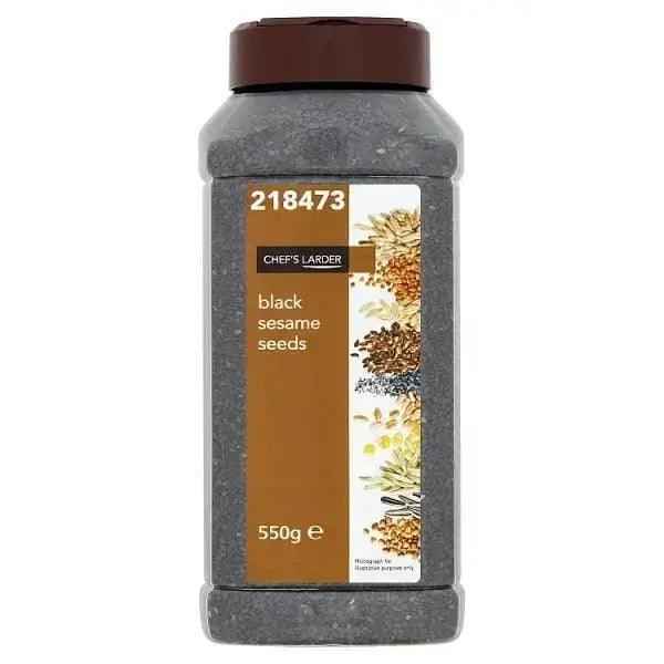 Chef's Larder Black Sesame Seeds 550g - Honesty Sales