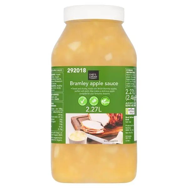 Chef's Larder Bramley Apple Sauce 2.27L - Honesty Sales