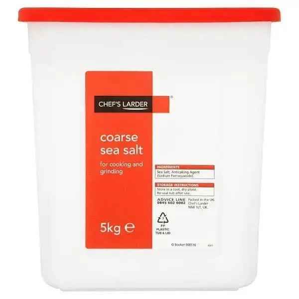 Chefs Larder Coarse Sea Salt 5kg - Honesty Sales Main image
