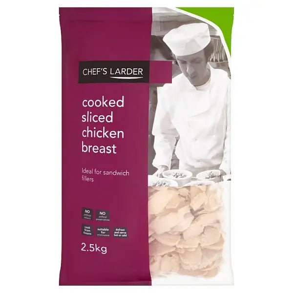 Chef's Larder Cooked Sliced Chicken Breast 2.5kg - Honesty Sales