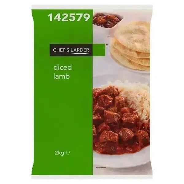 Chefs Larder Diced Lamb: Tender and Flavorful, 2kg - Honesty Sales