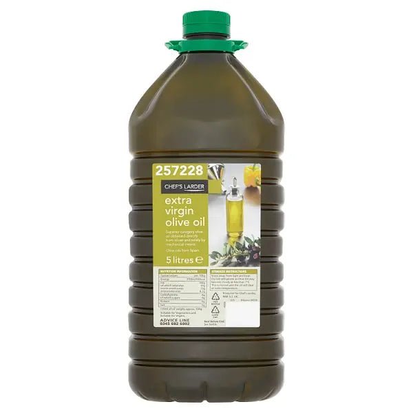 Chef's Larder Extra Virgin Olive Oil 5 Litres - Honesty Sales
