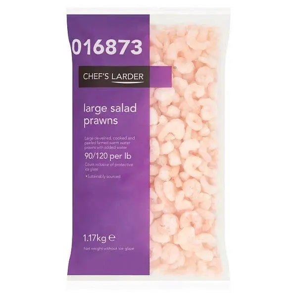 Chefs Larder Large Salad Prawns 1.8kg - Honesty Sales