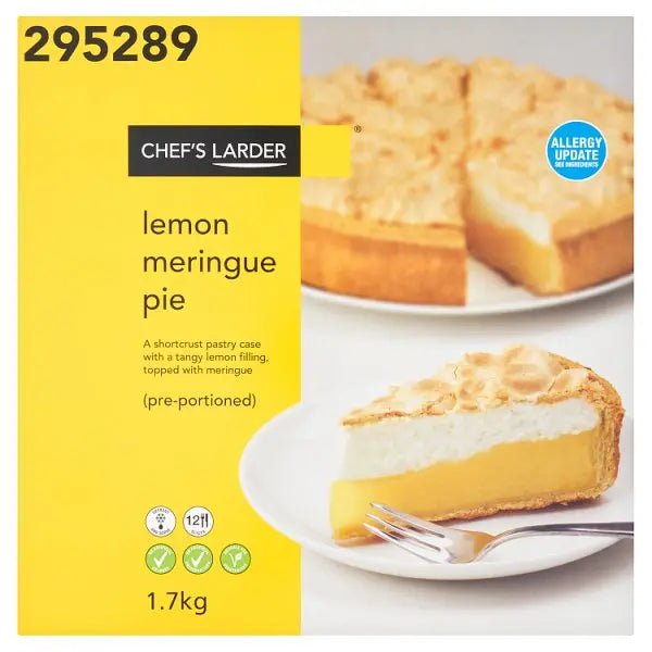 Chefs Larder Lemon Meringue Pie 1.7kg - Honesty Sales