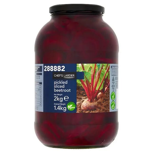 Chef's Larder Pickled Sliced Beetroot 2kg - Honesty Sales
