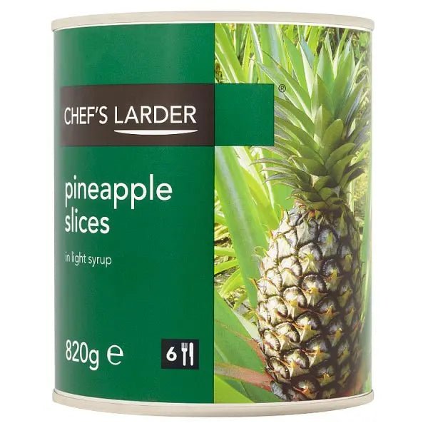 Chef's Larder Pineapple Slices in Light Syrup 820g - Honesty Sales