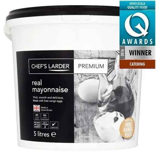 Chef's Larder Premium Real Mayonnaise 5 Litres - Honesty Sales