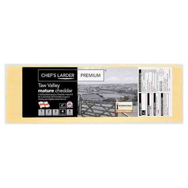 Chef's Larder Premium Taw Valley Mature Cheddar - Honesty Sales