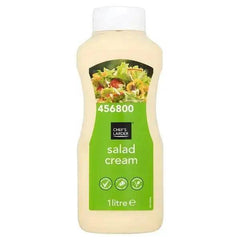 Chefs Larder Salad Cream 1 Litre UK salt target - Honesty Sales U.K