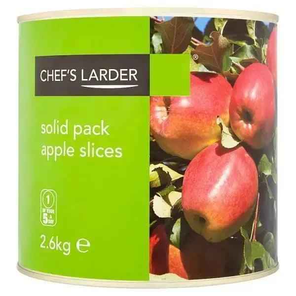 Chefs Larder Solid Pack Apple Slices 2.6kg (Drained Weight 2.2kg) - Honesty Sales