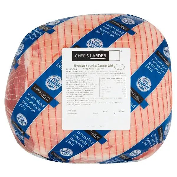Chef's Larder Unsmoked Horseshoe Gammon Joint 5Kg - Honesty Sales