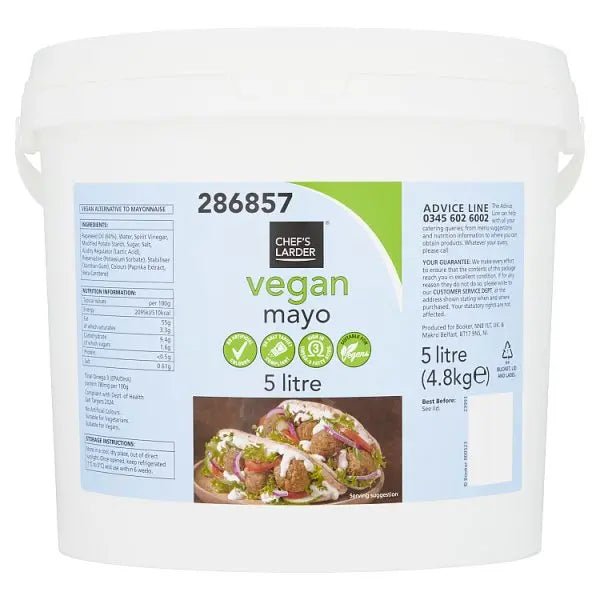 Chef's Larder Vegan Mayo 5 Litre - Honesty Sales