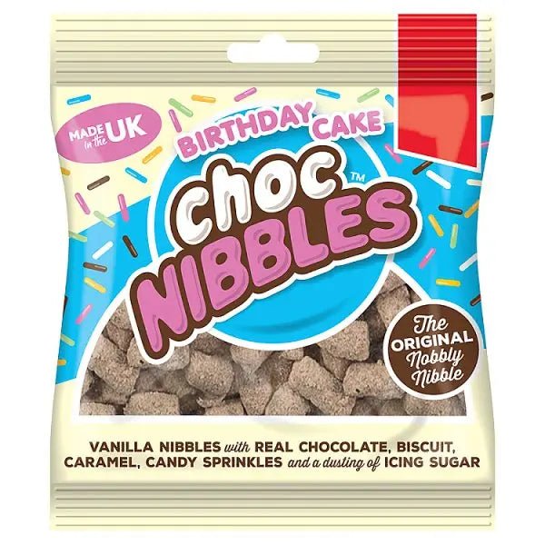 Choc Nibbles Birthday Cake (Case of 12) - Honesty Sales