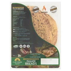 Clay Oven Bakery Garlic & Coriander Naan Breads 360g - Honesty Sales U.K
