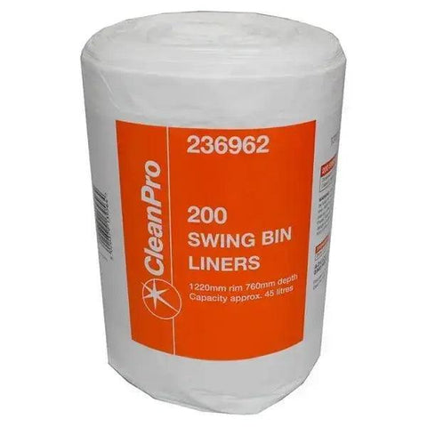 Clean Pro 200 Swing Bin Liners (Case of 6) - Honesty Sales U.K