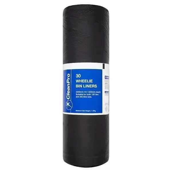 Clean Pro 30 Wheelie Bin Liners (Case of 8) - Honesty Sales