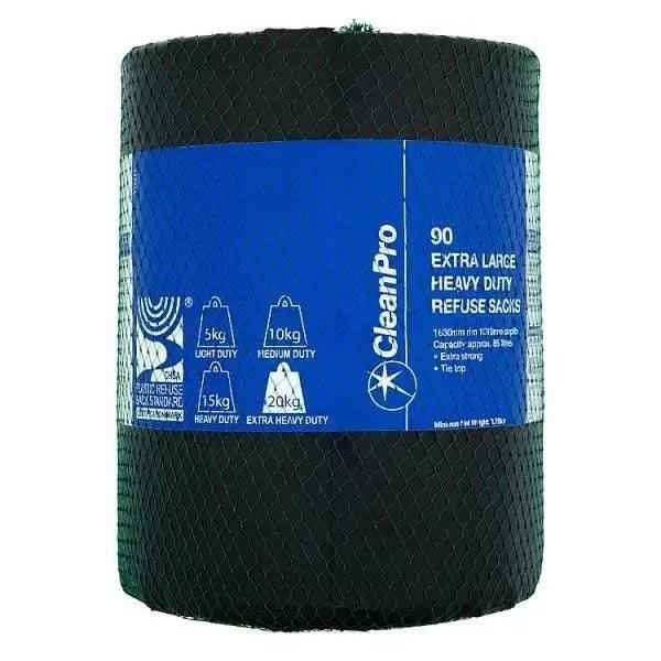 Clean Pro 90 Extra Large Heavy Duty Refuse Sacks - Honesty Sales