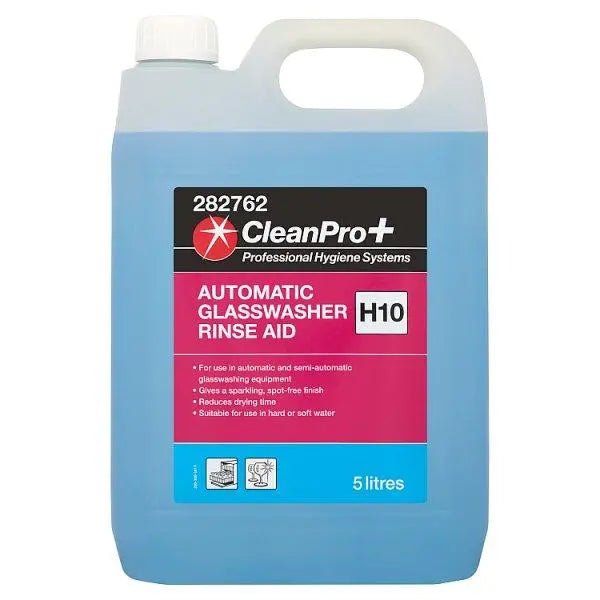CleanPro+ Automatic Glasswasher Rinse Aid H10 5 Litres - Honesty Sales