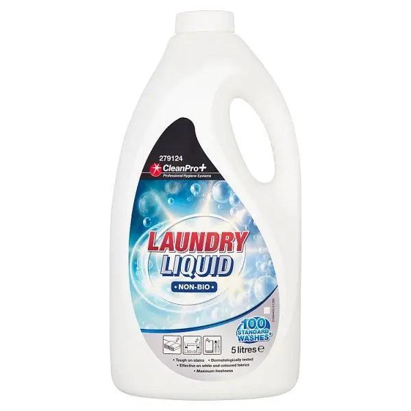CleanPro+ Laundry Liquid Non-Bio 5 Litres (Case of 2) - Honesty Sales