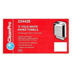 CleanPro Z Fold White Paper Towels 2 Ply 15 Packs 200 Towels - Honesty Sales