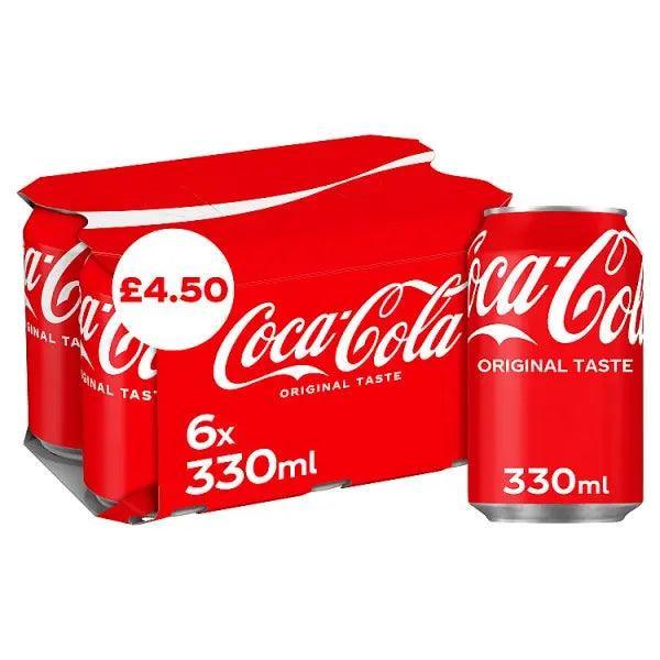 Coca-Cola Original Taste 6 x 330ml PM £4.50 - Honesty Sales